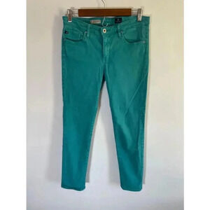 AG Adriano Goldschmied Women's The Legging Super Skinny Jeans 29R Teal‎ 0293